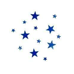 AussieSuperStore Art & Craft Essentials Stars Royal Blue Glitter Shapes Stars Royal Blue Glitter Shapes | Craft Glitter Shape 9331468001928 VCSQ9